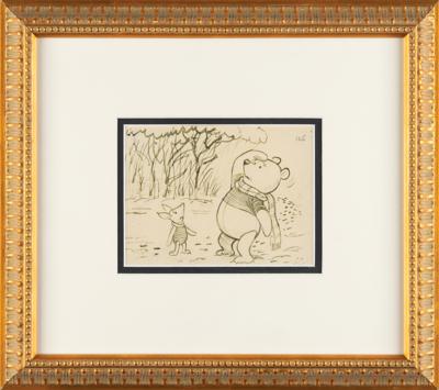Lot #341 Winnie the Pooh and Piglet double-sided storyboard drawing from Winnie the Pooh and Tigger Too - Image 3
