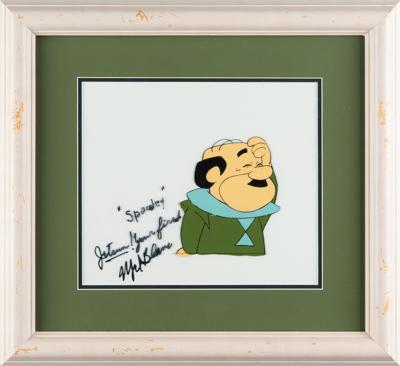 Lot #337 Cosmo Spacely production cel from The Jetsons signed by Mel Blanc - Image 1