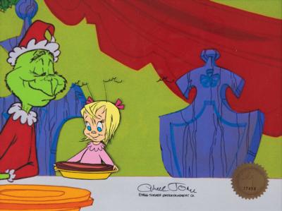 Lot #336 Cindy Lou Who production cel from Dr. Seuss' How the Grinch Stole Christmas - Image 1