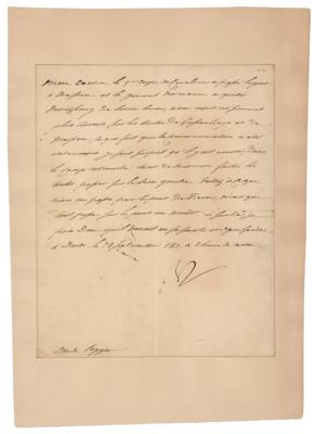Lot #251 Napoleon Letter Signed on Cavalry Corps