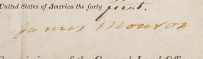 Lot #86 James Monroe Document Signed as President (1817) - Image 2