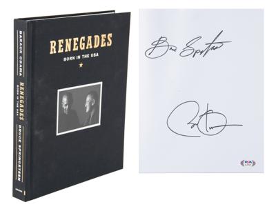 Lot #93 Barack Obama and Bruce Springsteen Signed Book - Image 1