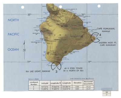 Lot #281 Apollo 9 Flown Landmark Map Checklist Page - Image 2