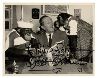 Lot #334 Walt Disney Signed Photograph