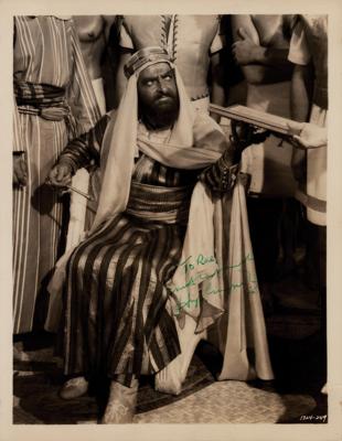 Lot #664 Hugh Griffith Signed Photograph in His Oscar-Winning Role from Ben-Hur - Image 1