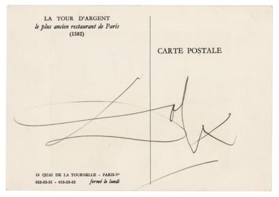 Lot #329 Salvador Dali Signature
