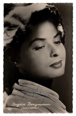 Lot #707 Ingrid Bergman Signed Photograph - Image 1