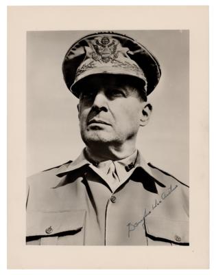 Lot #247 Douglas MacArthur Signed Photograph - Image 1