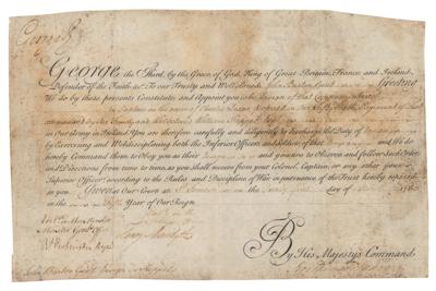 Lot #200 King George III Document Signed