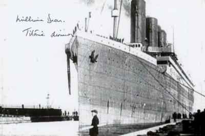 Lot #232 Titanic: Millvina Dean Signed Photograph