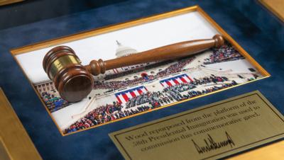 Lot #110 Donald Trump 2017 Inauguration Gavel - Repurposed from Platform Wood - Image 2