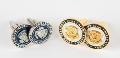 Lot #94 Mike Pence Vice Presidential Jewelry Gifts: (2) Pairs of Cufflinks - Image 1