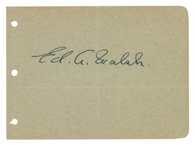 Lot #926 Ed Walsh Signature
