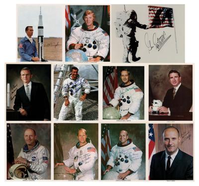 Lot #295 Apollo Astronauts (11) Signed Photographs