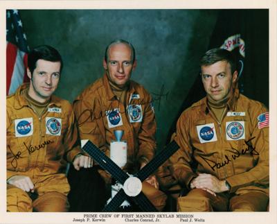 Lot #306 Skylab Prime Crews (3) Signed Photographs - Image 2