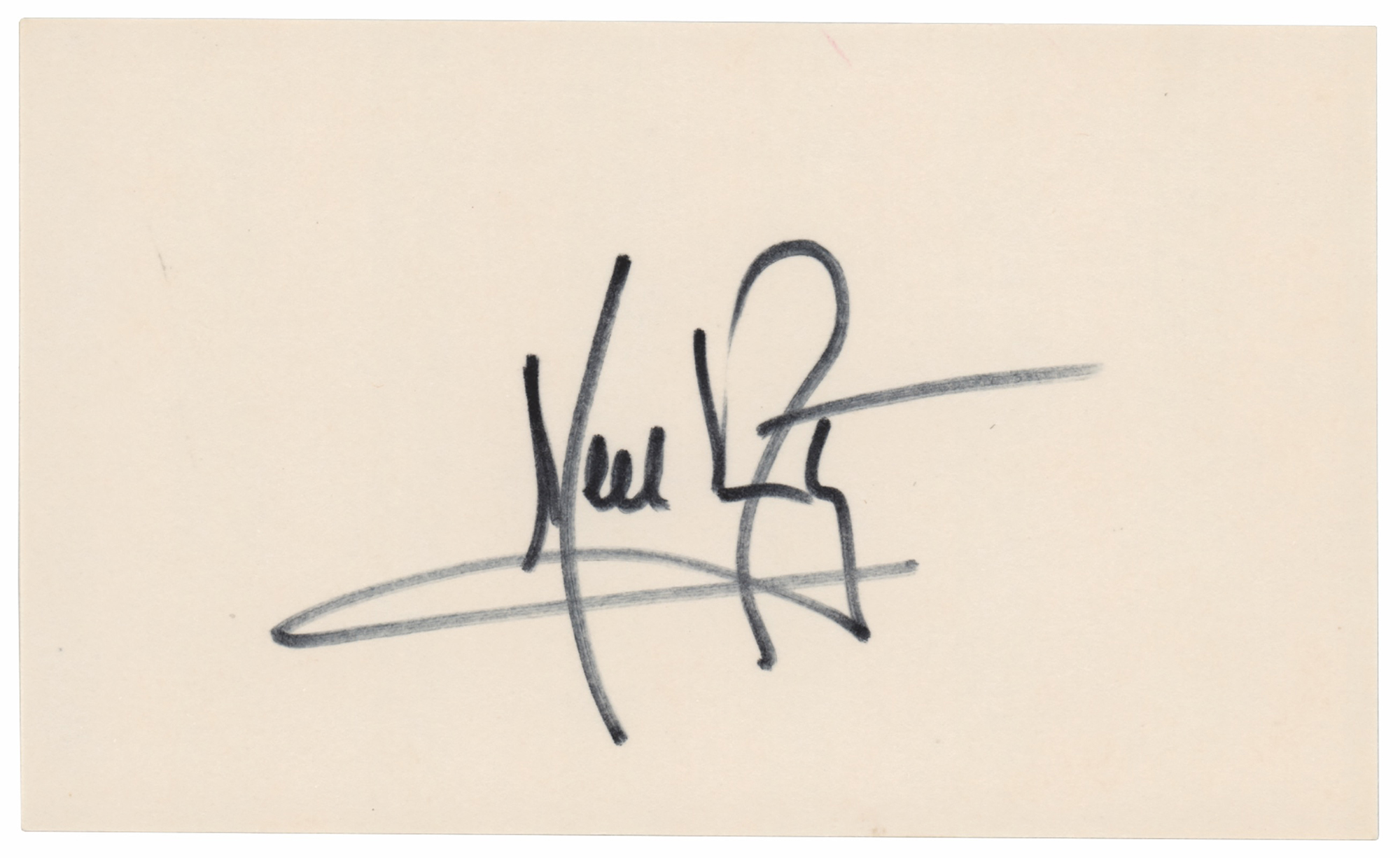 Lot #284 Neil Armstrong Signature