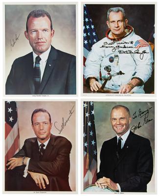 Lot #300 Mercury Astronauts (6) Signed Photographs