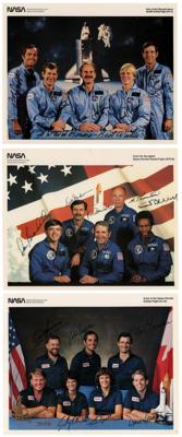 Lot #309 Space Shuttle (4) Crew-Signed Photographs: STS-8, STS-41-B, STS-41-C, and STS-41-G - Image 1