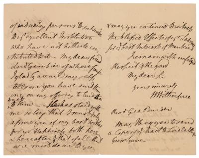 Lot #235 William Wilberforce Autograph Letter Signed - Image 2