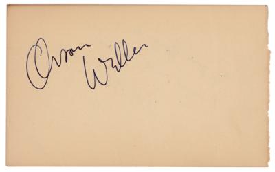 Lot #882 Orson Welles Signature - Image 1