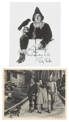 Lot #889 Wizard of Oz: Ray Bolger and Jack Haley (2) Signed Photographs - Image 1