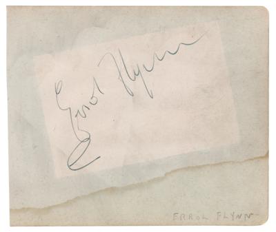 Lot #752 Errol Flynn and Bert Lahr Signatures - Image 1