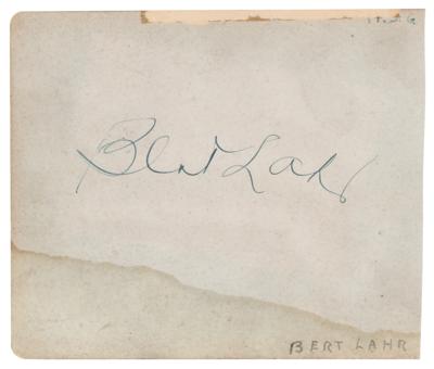 Lot #752 Errol Flynn and Bert Lahr Signatures - Image 2