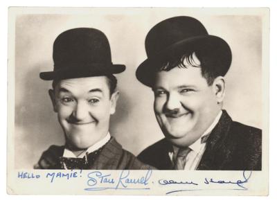 Lot #670 Laurel and Hardy Signed Photograph - Image 1
