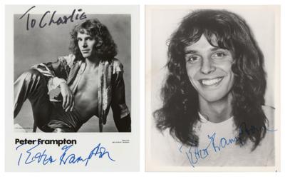 Lot #616 Peter Frampton (2) Signed Photographs - Image 1
