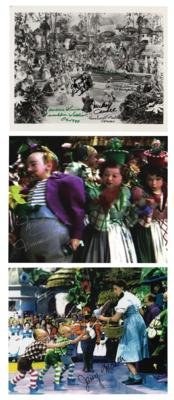 Lot #890 Wizard of Oz: Munchkins (3) Signed Photographs - Image 1