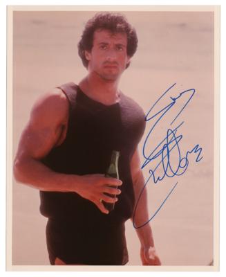 Lot #858 Sylvester Stallone Signed Photograph - Image 1