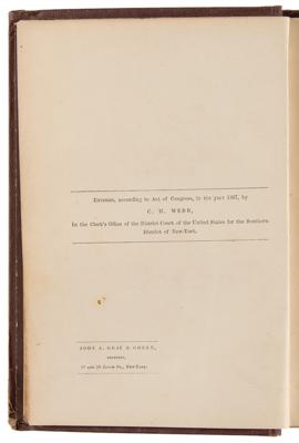 Lot #427 Samuel Clemens: The Celebrated Jumping Frog of Calaveras County by Mark Twain (Second Edition) - Image 3