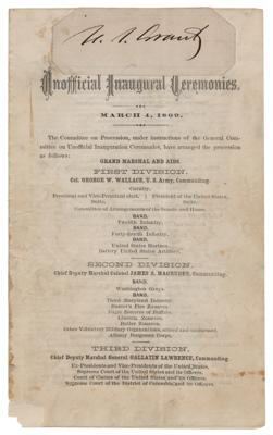 Lot #76 U. S. Grant Signature