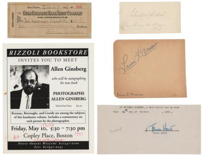 Lot #412 American Writers (5) Signed Items - Image 1