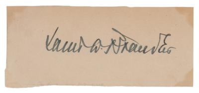 Lot #166 Louis D. Brandeis Signature