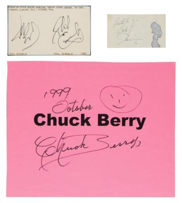 Lot #632 Popular Musicians (6) Signatures with Bobby Darin and Diana Ross - Image 2