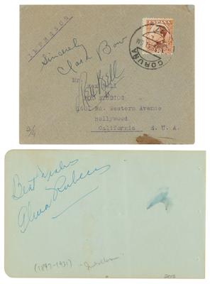 Lot #853 Silent Actresses (6) Signed Items - Image 1