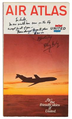 Lot #190 Robert F. Kennedy Signed Airline Atlas