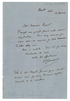 Lot #379 Gustave Flaubert Autograph Letter Signed - Image 1