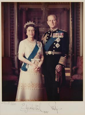 Lot #134 Queen Elizabeth II and Prince Philip