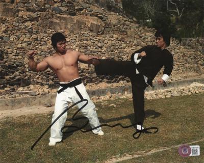 Lot #810 Bruce Lee: Bolo Yeung Signed Photograph - Image 1