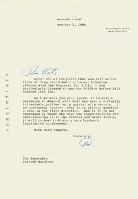 Lot #89 Richard Nixon Typed Letter Signed