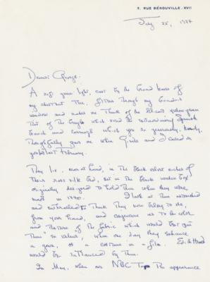 Lot #738 Olivia de Havilland Autograph Letter Signed to Her Gone With the Wind Director - Image 2