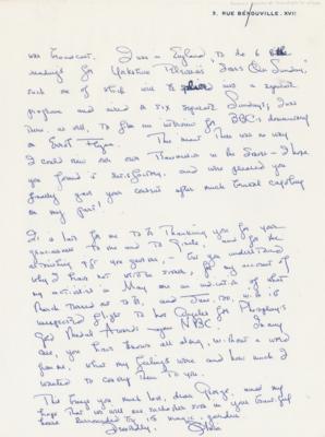 Lot #738 Olivia de Havilland Autograph Letter Signed to Her Gone With the Wind Director - Image 3