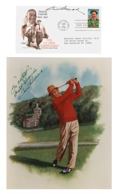 Lot #922 Sam Snead (2) Signed Items - FDC and