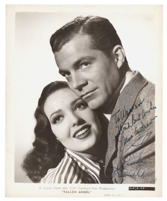 Lot #734 Linda Darnell and Dana Andrews Signed Photograph - Image 1