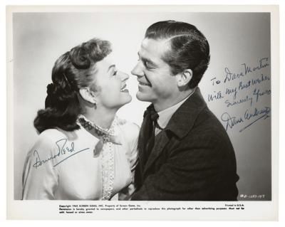 Lot #837 Donna Reed and Dana Andrews Signed