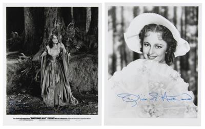 Lot #739 Olivia de Havilland (3) Signed Items - Image 1