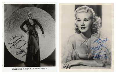 Lot #842 Ginger Rogers (2) Signed Photographs - Image 1