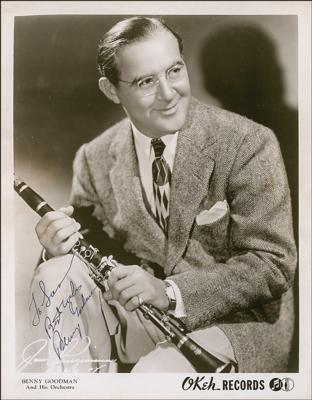 Lot #577 Benny Goodman Signed Photograph - Image 1